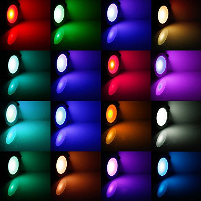 LED Downlight AC85-265V Color Changing Recessed 3W 5W 10W RGB Panel Light Bulb Lamp With Remote Control for Hallway Wall Lights