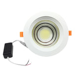 Heevye 5W 7W 10W 15W 25W COB LED Downlight Recessed Ceiling Spot Light Round Shape Driver Included AC85-265V For Indoor Lighting