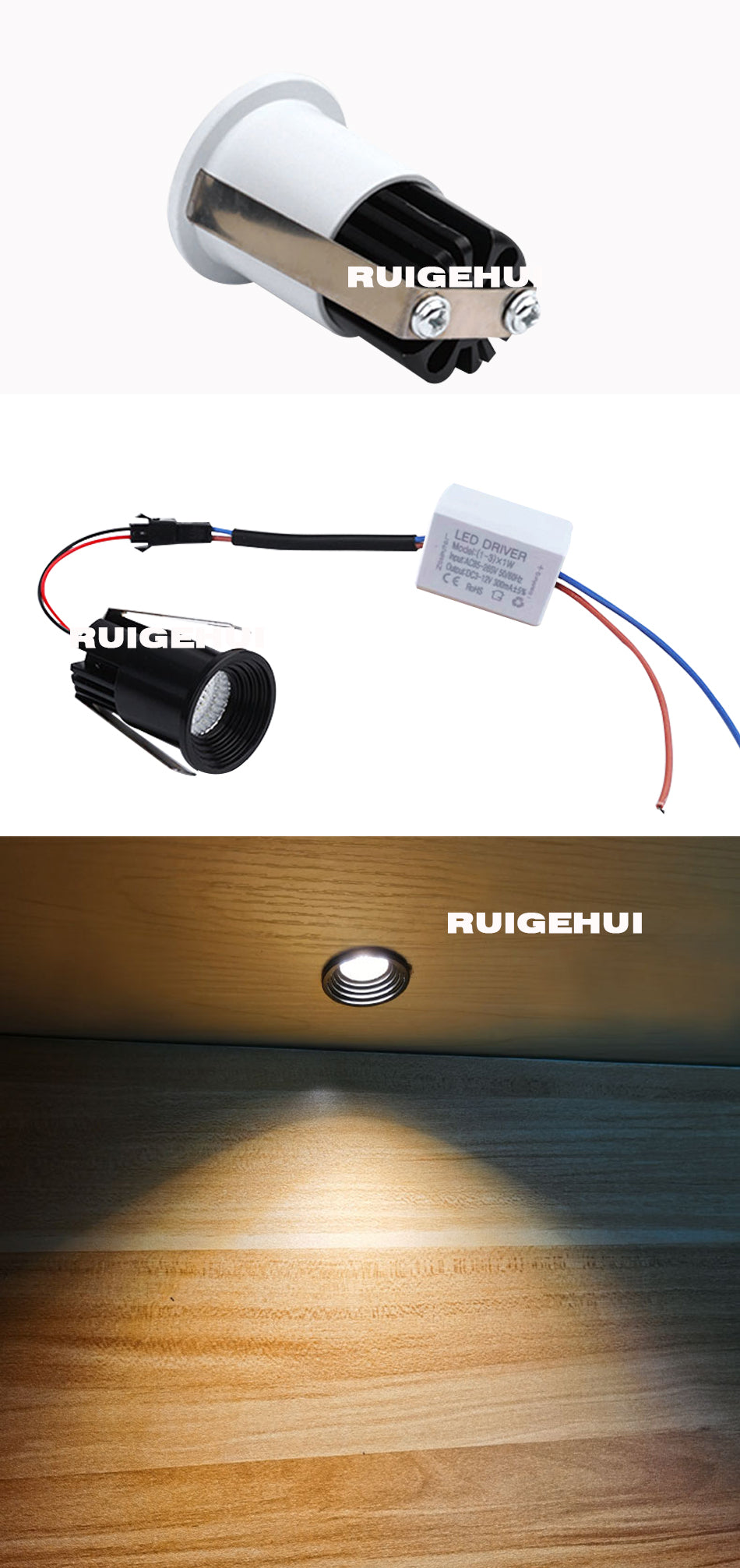 Mini LED Spot Downlights COB 3W 5W Led Spots 220v Dimmable Ceiling Lamp for Cabinet Showcase Loft Decorations Indoor Lighting