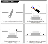Mini LED Spot Downlights COB 3W 5W Led Spots 220v Dimmable Ceiling Lamp for Cabinet Showcase Loft Decorations Indoor Lighting
