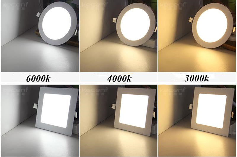 Dimmable Ultra Thin Led Downlight LED Panel Light Recessed Kitchen Lamp  AC 220V 15W 18W Round Ceiling For Room Hote Bedroom