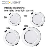 LED Downlight AC220V~240V 5W 9W 12W 15W LED Ceiling Round Recessed Lamp Waterproof LED Spot Light For Bathroom Kitchen