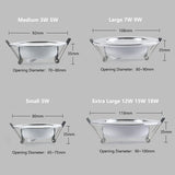 LED Downlight 220V Ceiling Spot 18W 3W 5W 7W 9W 12W 15W Round Recessed Lamp 230V 240V 110V Bulb Bedroom Kitchen Indoor Lighting