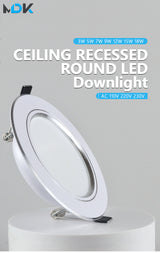 LED Downlight 220V Ceiling Spot 18W 3W 5W 7W 9W 12W 15W Round Recessed Lamp 230V 240V 110V Bulb Bedroom Kitchen Indoor Lighting