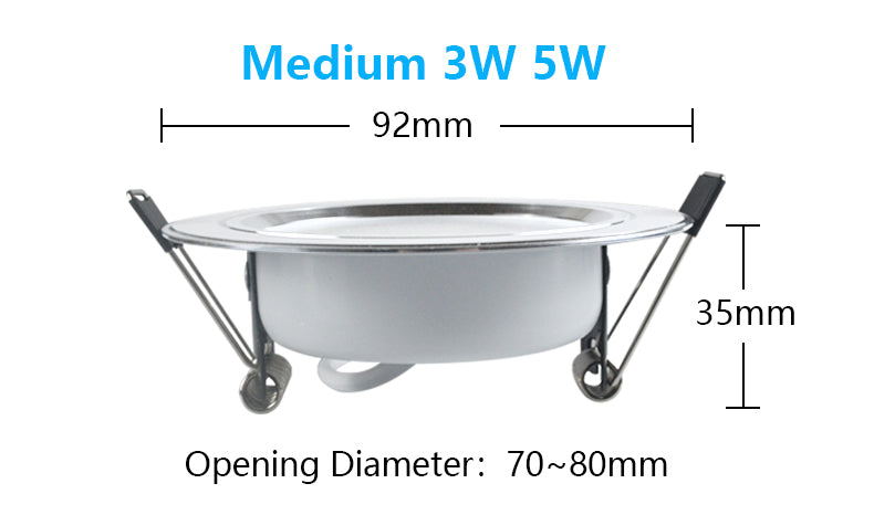 LED Downlight 220V Ceiling Spot 18W 3W 5W 7W 9W 12W 15W Round Recessed Lamp 230V 240V 110V Bulb Bedroom Kitchen Indoor Lighting