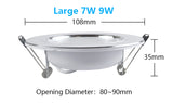 LED Downlight 220V Ceiling Spot 18W 3W 5W 7W 9W 12W 15W Round Recessed Lamp 230V 240V 110V Bulb Bedroom Kitchen Indoor Lighting