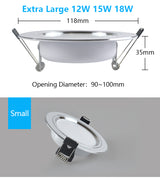 LED Downlight 220V Ceiling Spot 18W 3W 5W 7W 9W 12W 15W Round Recessed Lamp 230V 240V 110V Bulb Bedroom Kitchen Indoor Lighting