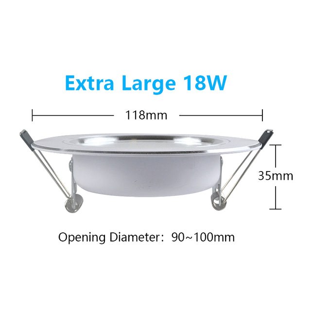 LED Downlight 220V Ceiling Spot 18W 3W 5W 7W 9W 12W 15W Round Recessed Lamp 230V 240V 110V Bulb Bedroom Kitchen Indoor Lighting