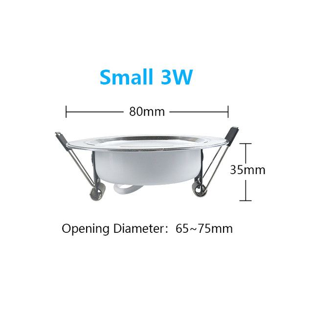 LED Downlight 220V Ceiling Spot 18W 3W 5W 7W 9W 12W 15W Round Recessed Lamp 230V 240V 110V Bulb Bedroom Kitchen Indoor Lighting