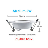 LED Downlight 220V Ceiling Spot 18W 3W 5W 7W 9W 12W 15W Round Recessed Lamp 230V 240V 110V Bulb Bedroom Kitchen Indoor Lighting