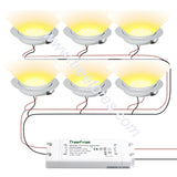 Slim 14mm Mini Spotlight LED 3W 5W 7W Bulb Downlight 12V 24V DIY Lighting Luminaire Kitchen Home Hotel Living Room Ceiling