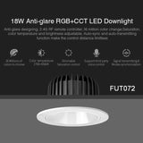 Miboxer 6W 12W 18W Anti-glare RGB+CCT LED Downlight AC100~240V Dimmable Smart LED Ceiling light Indoor lamp FUT070/FUT071/FUT072