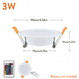 RGB 5W 10W Dimmable LED Recessed Ceiling Downlight White Lamp + Remote Control 85-265V Lamp Spotlight Lighting For Home Office