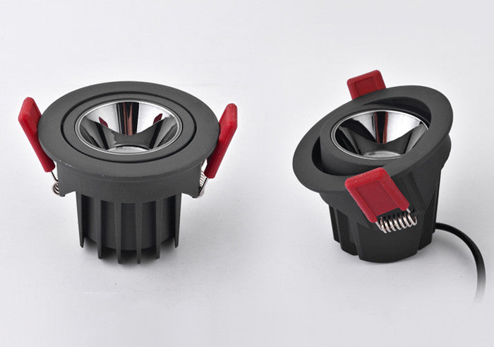 Dimmable Round Angle Adjustable Anti Glare Recessed LED Downlight 7W 12W 15W 20W 85-265V COB Ceiling Living Room Indoor Lighting