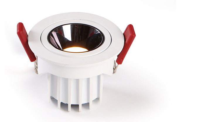 Dimmable Round Angle Adjustable Anti Glare Recessed LED Downlight 7W 12W 15W 20W 85-265V COB Ceiling Living Room Indoor Lighting