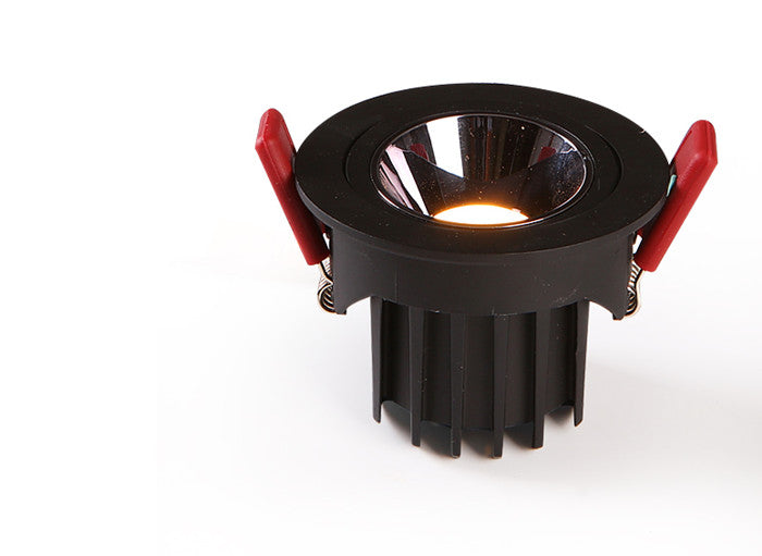 Dimmable Round Angle Adjustable Anti Glare Recessed LED Downlight 7W 12W 15W 20W 85-265V COB Ceiling Living Room Indoor Lighting