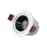 Dimmable Round Angle Adjustable Anti Glare Recessed LED Downlight 7W 12W 15W 20W 85-265V COB Ceiling Living Room Indoor Lighting