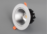 LED Angle Adjustable  Recessed Downlight Dimmable 5W 7W 9W 12W 15W 18W Epistar COB Chip Ceiling Spot Lamp with 110/220V Driver