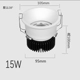 Anti-glare Recessed Ceiling Downlight lamp 5W 7W 9W 15W 20W LED Spot Lights Ceiling Fixtures Lighting For Bedroom Living Room