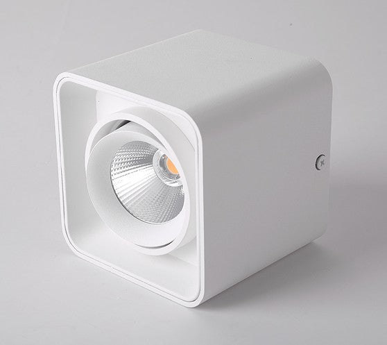 Square COB LED dimmable Downlights 10W 15W 20W 30W Surface Mounted LED Ceiling Lamps Spot Light LED Downlights AC85V-265V