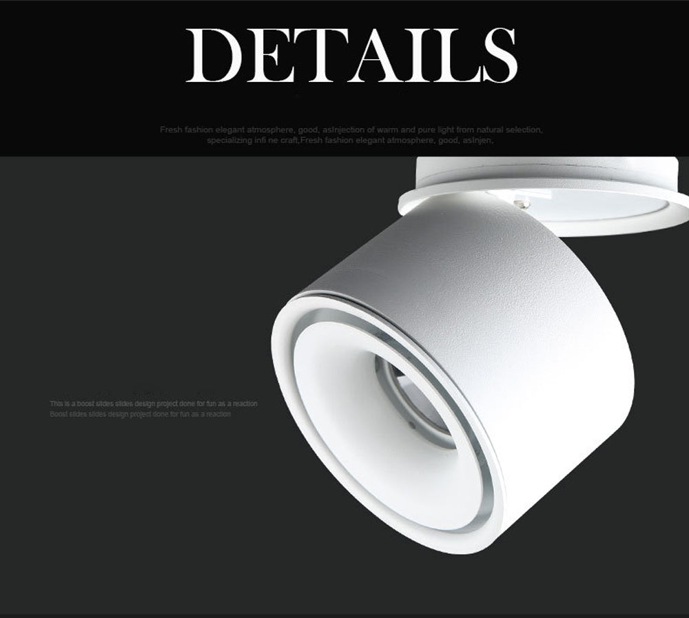 Mini Embedded LED Downlight Recessed Ceiling lamp 5W 7W 10W 360 degree rotation LED Ceiling Lamp Spot Light Downlight AC85-265V