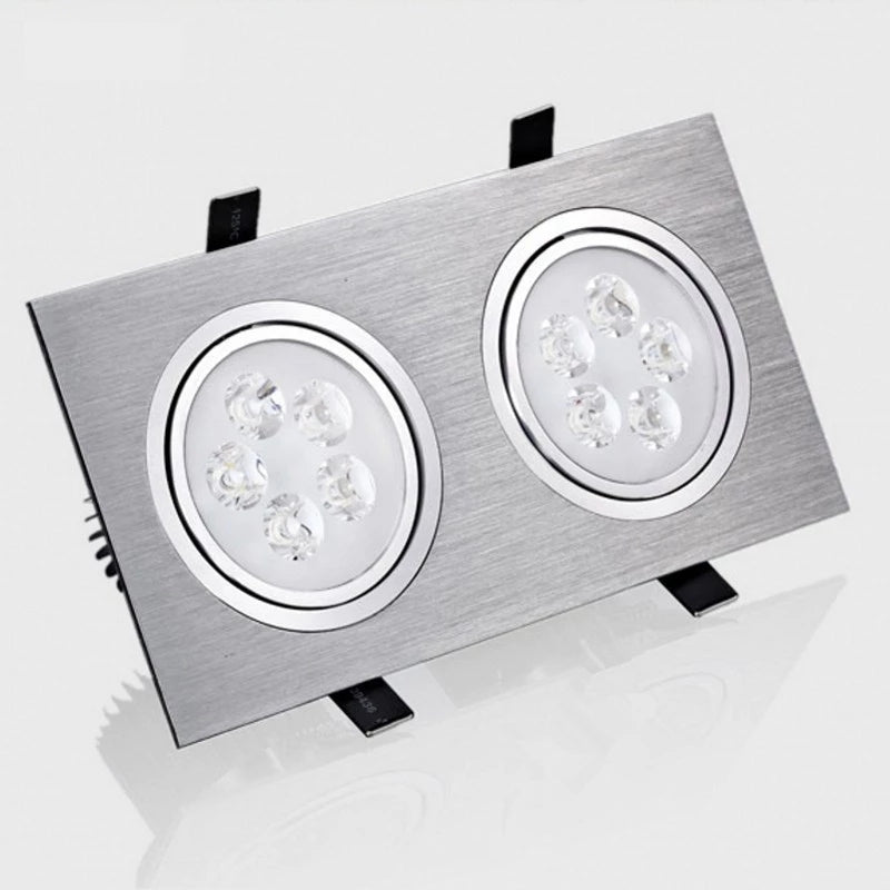 Dimmable Square LED Downlight 12W 20W 28W Recessed High power LED Ceiling Lamp Spot light AC85-265V Indoor Lighting