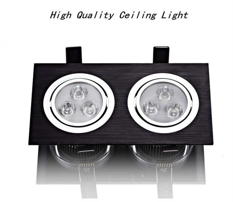 Dimmable Square LED Downlight 12W 20W 28W Recessed High power LED Ceiling Lamp Spot light AC85-265V Indoor Lighting