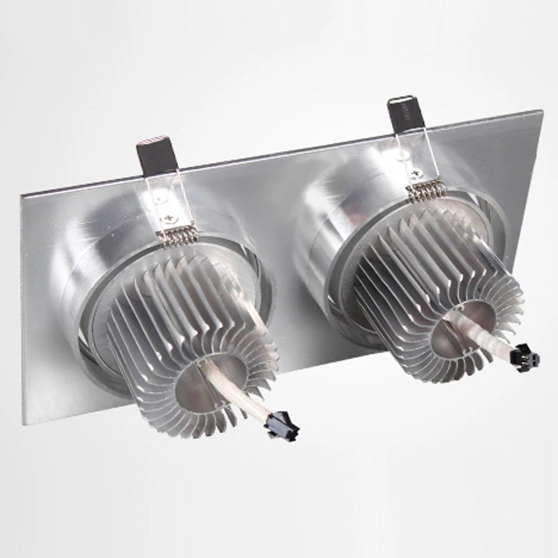 Dimmable Square LED Downlight 12W 20W 28W Recessed High power LED Ceiling Lamp Spot light AC85-265V Indoor Lighting