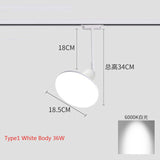 LED Track Head Lighting Modern Wall Rail Ceiling Spotlight Integrated Track Light For Accent Task Wall Art 36W Exhibition