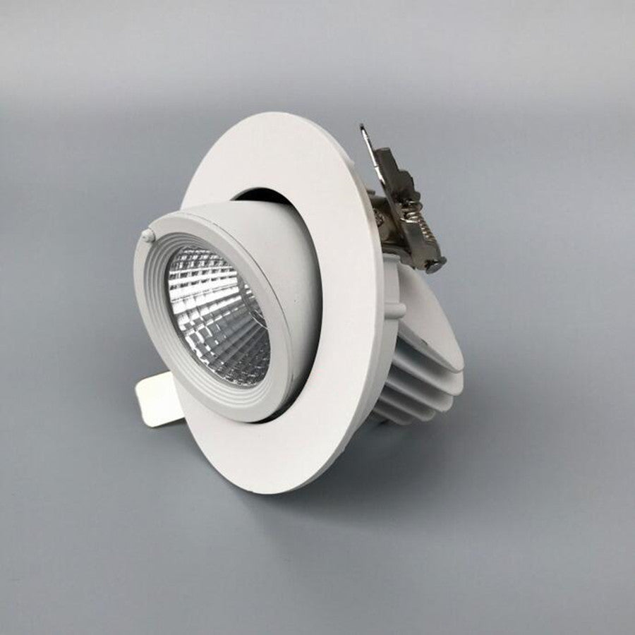 Hight Power 10W 12W COB LED Downlights Adjustable Recessed Ceiling Lamps for Clothes Shoes Stores Dimmable Light Ceiling Spotlight