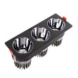 Recessed Led Downlight 12W Ceiling Grid Light Home Living Room Single/Double/Three/Four Square Spotlight Dimmable Led Lighting