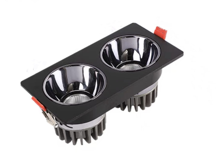 Recessed Led Downlight 12W Ceiling Grid Light Home Living Room Single/Double/Three/Four Square Spotlight Dimmable Led Lighting