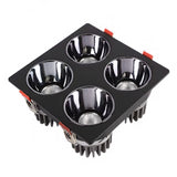 Recessed Led Downlight 12W Ceiling Grid Light Home Living Room Single/Double/Three/Four Square Spotlight Dimmable Led Lighting