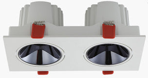 Recessed Led Downlight 12W Ceiling Grid Light Home Living Room Single/Double/Three/Four Square Spotlight Dimmable Led Lighting