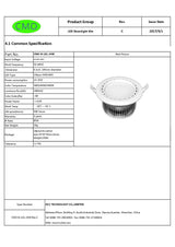 High Quality 6-8 inch  LED Downlight AC100-240V 24W/38W LED indoor Ceiling Down Light Recessed LED Spot Light For Living room