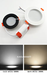 Recessed LED Spot Lighting 220V Ceiling Lamp Bedroom Kitchen Indoor Downlight 3W 5W 7W 9W 12W 15W Thick Aluminum Panel Light