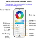 Zigbee 3.0 Smart RGB+CCT LED Downlight Pro 6W/9W/12W Waterproof Rate IP54 For Living Room Kitchen Corridor Bathroom Dinning Room