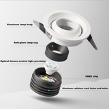 Dimmable 3W 5W LED COB Sopt Light 24° Mini Downlight 85-265V Ceiling Lamp For Home Shopping Mall Hotel Office Lighting