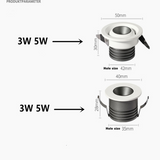 Dimmable 3W 5W LED COB Sopt Light 24° Mini Downlight 85-265V Ceiling Lamp For Home Shopping Mall Hotel Office Lighting