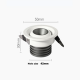 Dimmable 3W 5W LED COB Sopt Light 24° Mini Downlight 85-265V Ceiling Lamp For Home Shopping Mall Hotel Office Lighting