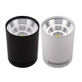 Dimmable LED COB Surface Mounted Downlight 3W/5W/7W/10W/12W/15W White/Black Housing AC85-265V Ceiling Spot Light Home Decor