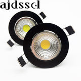 New arrivel LED Dimmable Led downlight lamp black COB 3w 5w 7w 12w Spot light 85-265V ceiling recessed Lights Indoor Lighting