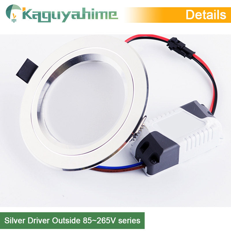 Kaguyahime 220V 110V Aluminum LED Downlights 3W 5W 10W 15W Led Lamp Living Room High Bright LED Spot Down Light Indoor Lighting