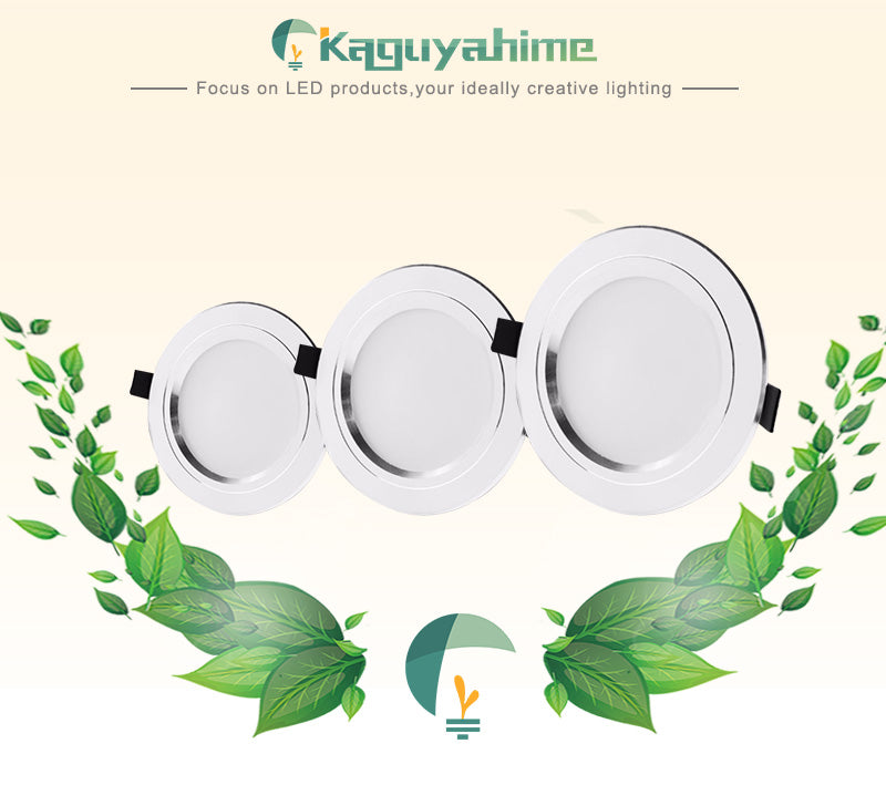 Kaguyahime 220V 110V Aluminum LED Downlights 3W 5W 10W 15W Led Lamp Living Room High Bright LED Spot Down Light Indoor Lighting