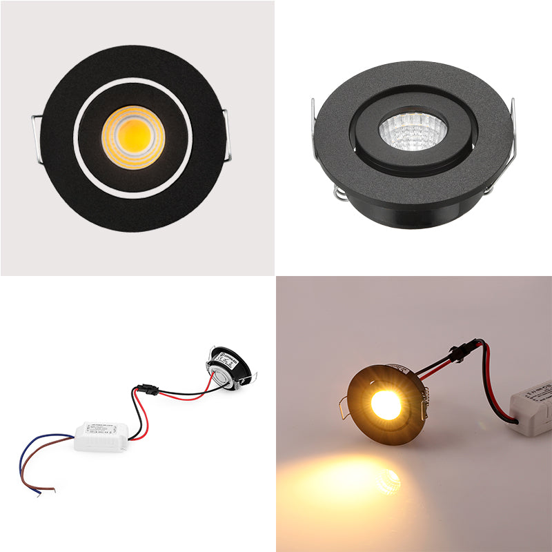  CE ROSH black color 3*1W round mini cob led spotlight Downlight Cold White Warm White Spotlight