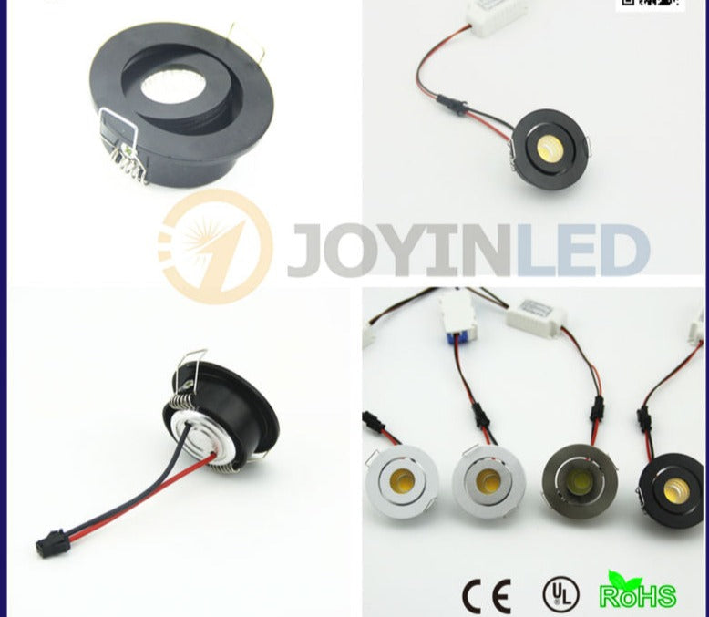  CE ROSH black color 3*1W round mini cob led spotlight Downlight Cold White Warm White Spotlight