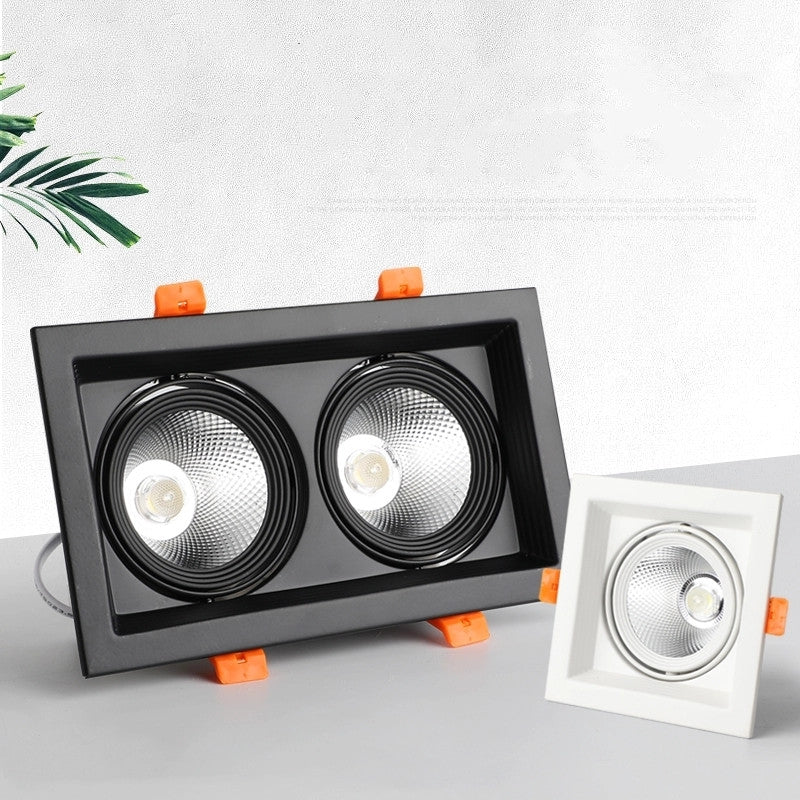 Super Bright Square Dimmable COB LED Recessed Downlight 10W/20W 3000K/4000K/6000K Ceiling Spot Lamp AC110 220V Home Decors