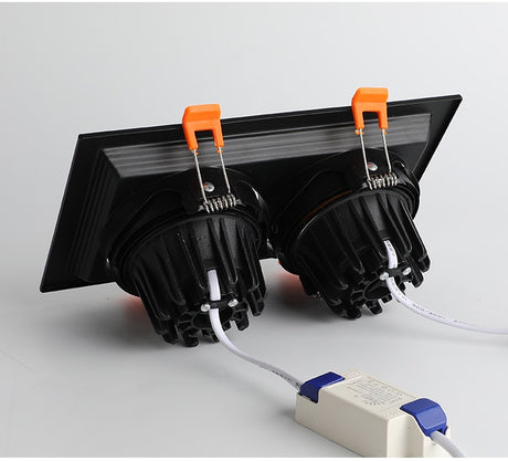 Super Bright Square Dimmable COB LED Recessed Downlight 10W/20W 3000K/4000K/6000K Ceiling Spot Lamp AC110 220V Home Decor