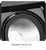 Super Bright Square Dimmable COB LED Recessed Downlight 10W/20W 3000K/4000K/6000K Ceiling Spot Lamp AC110 220V Home Decor