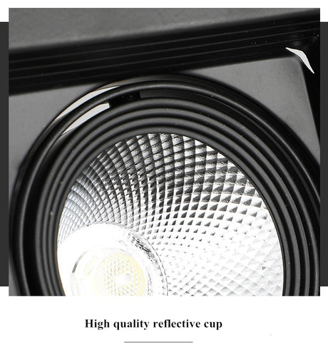 Super Bright Square Dimmable COB LED Recessed Downlight 10W/20W 3000K/4000K/6000K Ceiling Spot Lamp AC110 220V Home Decor